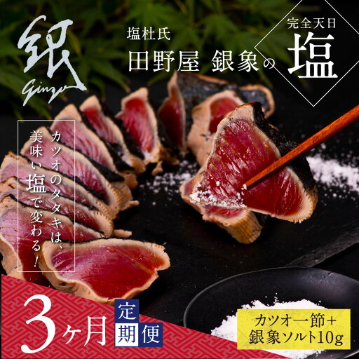 【ふるさと納税】 《3ヵ月定期便》故郷納税 数量限定 人気海鮮 芸西村厳選1本釣り本わら焼き「田野屋銀象シリーズ 極 カツオのたたき(3〜4人前)完全天日塩付(田野屋銀象ソルト)」〈高知県・土佐市共通返礼品〉かつお タタキ 海鮮 藁焼き 鰹 塩 (随時出荷中) 【ふるさと納税】 《3ヵ月定期便》故郷納税 数量限定 人気海鮮 芸西村厳選1本釣り本わら焼き「田野屋銀象シリーズ 極 カツオのたたき(3〜4人前)完全天日塩付(田野屋銀象ソルト)」〈高知県・土佐市共通返礼品〉かつお タタキ 海鮮 藁焼き 鰹 塩 (随時出荷中)
