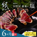 28位! 口コミ数「0件」評価「0」 《6ヵ月定期便》数量限定 人気海鮮 芸西村厳選1本釣り本わら焼き「田野屋銀象シリーズ 極 カツオのたたき（3〜4人前）完全天日塩付（田野屋･･･ 