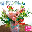 【ふるさと納税】 《6ヵ月定期便》おすすめ生花アレンジメントM 定期便 定期コース 全6回 フラワーアレンジメント そのまま飾れる 生花 花束 花 お花 おすすめ 可愛い キレイ おしゃれ 季節のお花 ふるさとのうぜい 故郷納税 111000円 高知県 高知 返礼品