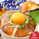 【ふるさと納税】 高知の海鮮丼の素「かんぱちの漬け」1食80g×5パックセット 勘八 カンパチ 【高知市共通返礼品】【koyofr】惣菜 そうざい 冷凍 保存食...