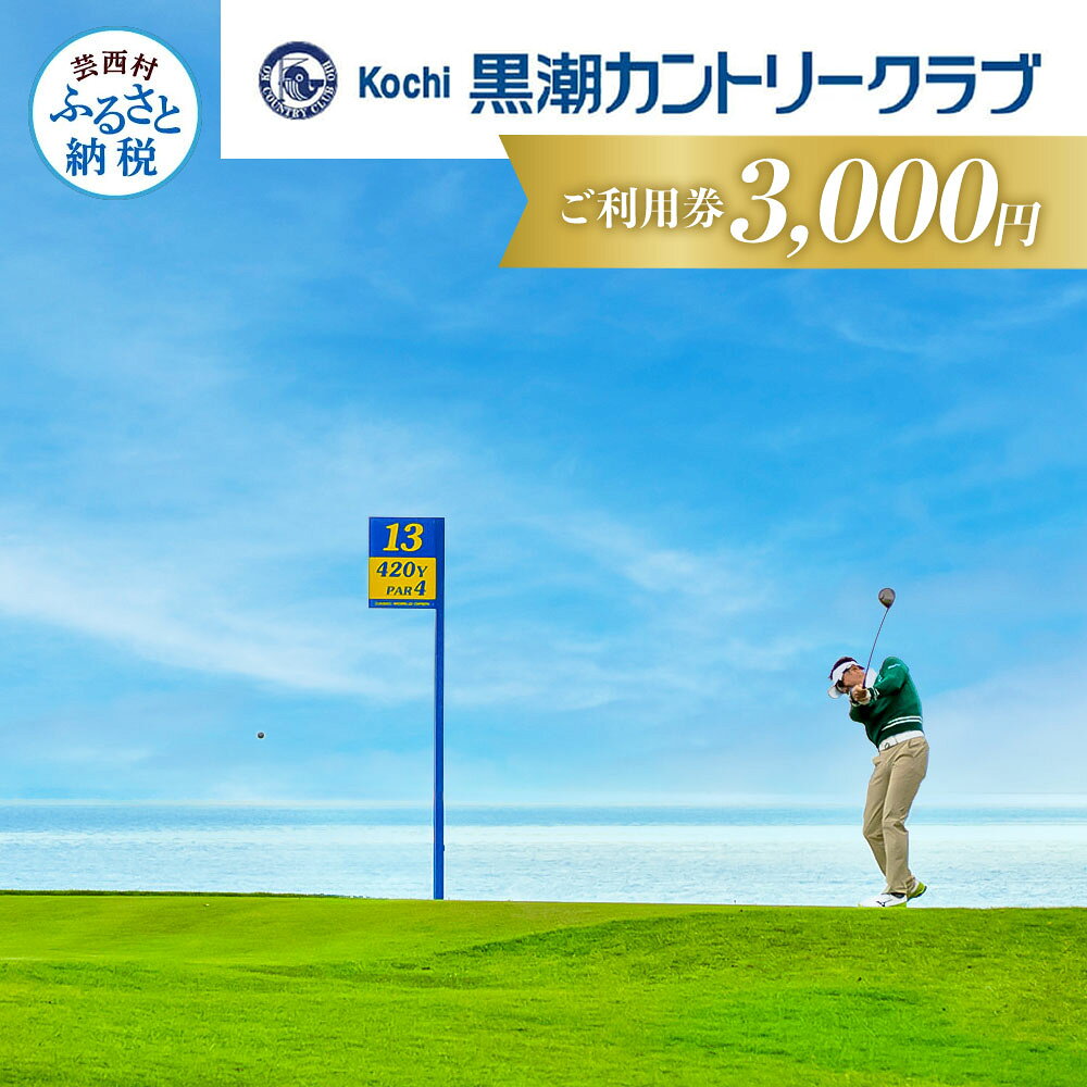 【ふるさと納税】ゴルフ倶楽部 利用券 3000円 kochi黒潮カントリークラブ ＜ゴルフ カシオワールドオープン開催コース 黒潮カントリークラブ＞ ふるさと納税ゴルフ場利用券 名門 プロツアー 開催コース チケット ゴルフ（GOLF Golf golf） ゴルフチケット プレー券 人気