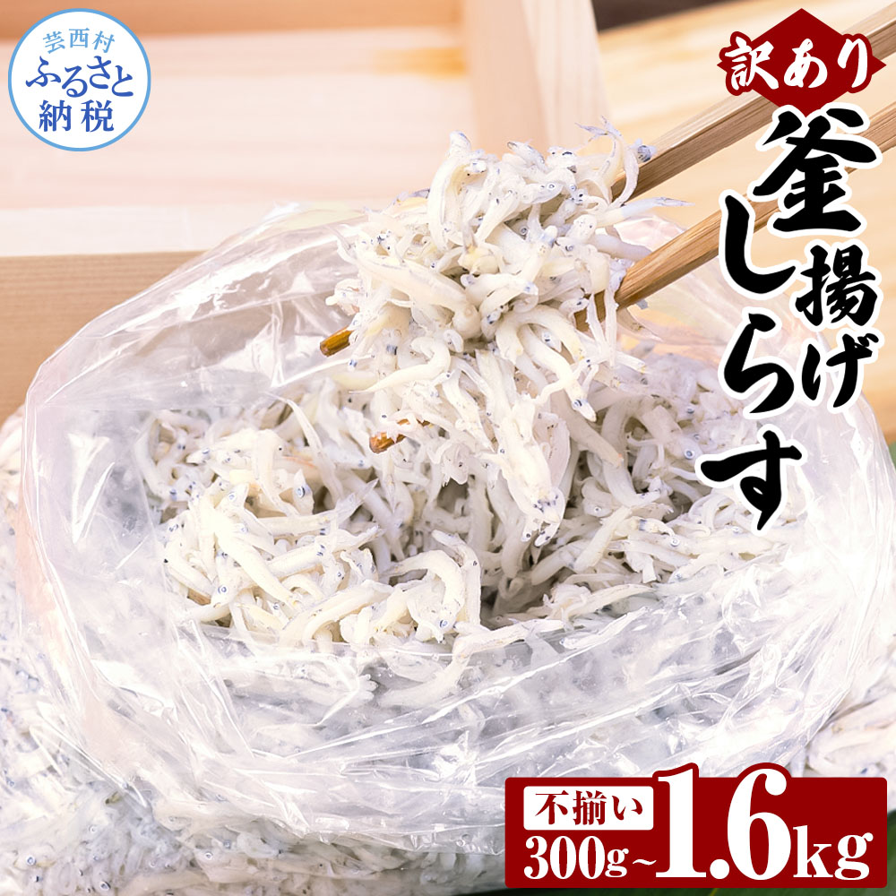 【ふるさと納税】訳あり しらす 300g~1.6kg 釜揚げしらす 個包装 小分け 冷凍 釜揚げシラス 離乳食 子ども ちりめん 大容量 不揃い 訳アリ 国産 新鮮 しらす丼 シラス しらす干し じゃこ 5000円以内 簡単 時短 便利 簡単解凍 家庭用 一人暮らし 冷凍配送 薄塩 減塩 おかず
