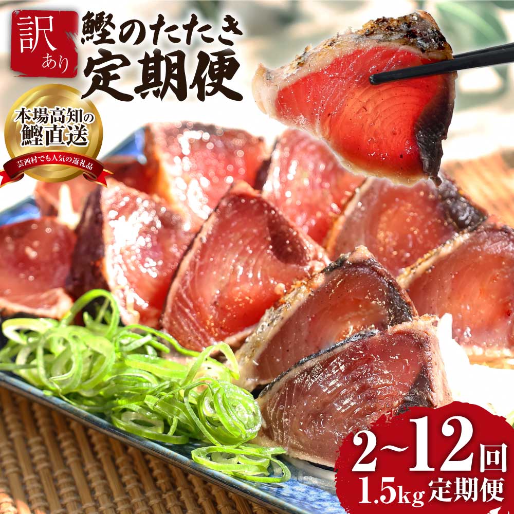 [2~12ヵ月定期便]訳あり カツオのたたき 1.5kg[順次発送中]規格外 サイズ不揃い 傷 わけあり お刺身 人気 ランキング 本場 高知 土佐 かつおのたたき 返礼品 カツオのタタキ かつおのタタキ 訳アリ 訳 海鮮 故郷納税 2万円台〜[koyofr]