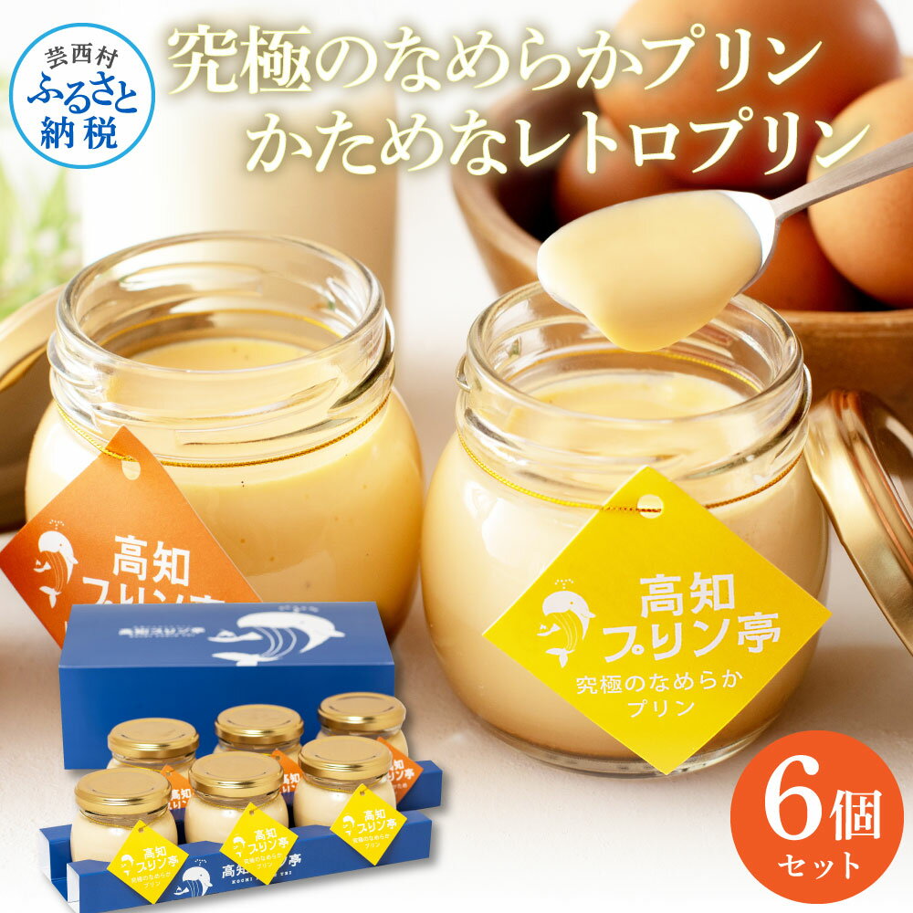 【ふるさと納税】 高知プリン亭 美味しい定番商品 詰め合わせセット かためプリン なめらかプリン 2種 6個入り レトロ プリン ぷりん 固め 瓶 おしゃれ かわいい 美味しい 送料無料 お取り寄せ 詰め合わせ デザート お中元 お祝い 贈答 贈り物 ギフト プレゼント のし 1