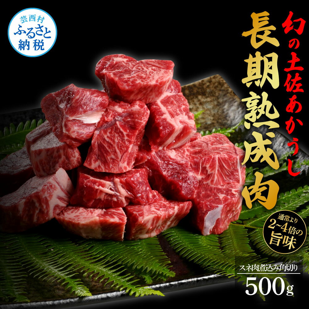 【ふるさと納税】天下味 エイジング工法 熟成肉 土佐あかうし 特選スネ肉 煮込み角切り 500g エイジン..