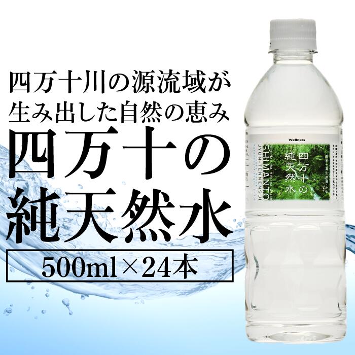 【ふるさと納税】四万十の純天然水500ML×24本