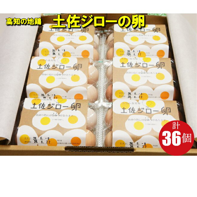 【ふるさと納税】<土佐ジローの卵 6個パック×6...の商品画像