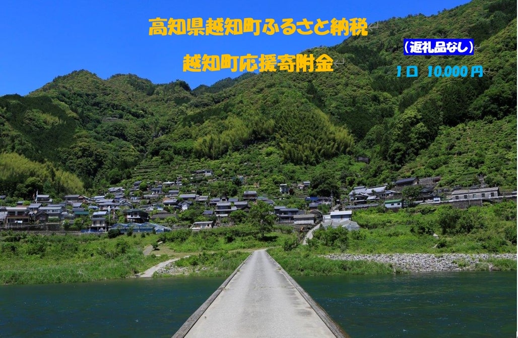 越知町応援寄附金(返礼品無し)10000円 高知県 越知町 仁淀川 よこぐら 横倉山