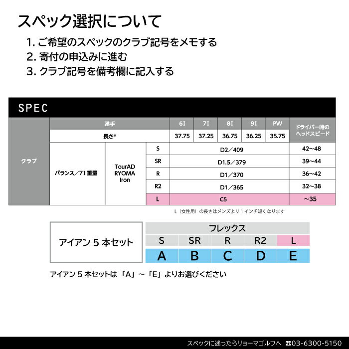 【ふるさと納税】リョーマアイアン 「RYOMA Iron」5本セット TourADシャフト リョーマ GOLF ゴルフクラブ