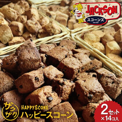 ザクザク！ 「ハッピースコーン」14コ入り×2セット [JACKSONスコーンズ 高知県 津野町 26ab0004] お菓子 スコーン お茶菓子 洋菓子 クルミ チョコチップ スイーツ 常温