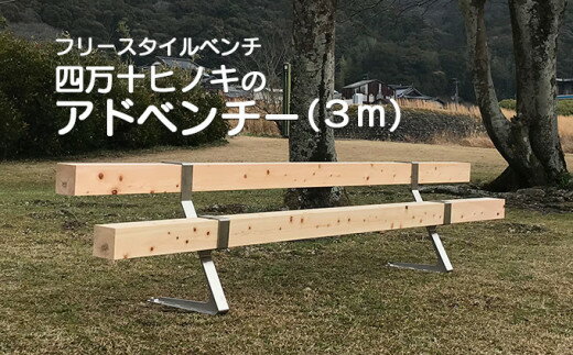 【ふるさと納税】組み立て簡単フリースタイルベンチ　「四万十ヒノキのアドベンチー」　(3m以内)／Bn