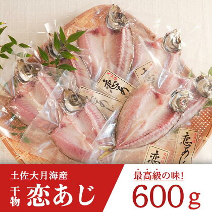 土佐大月海産　高級アジの干物 恋あじ 600g