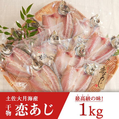 土佐大月海産　高級アジの干物 恋あじ　1kg