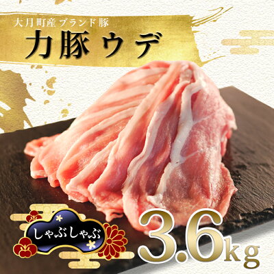 楽天ふるさと納税　【ふるさと納税】【高知県 大月町産ブランド豚】力豚　ウデ肉3.6kg