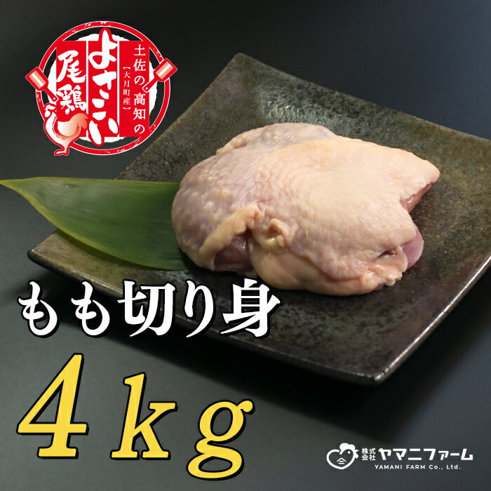 【ふるさと納税】【大月町のブランド鶏】よさこい尾鶏 もも肉（200g）×20パック