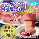 【ふるさと納税】【高知県　大月町産】養殖ぶり（柵2本セット）