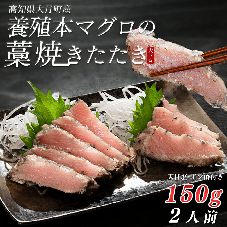 【ふるさと納税】養殖本マグロの藁焼きたたき 大トロ