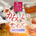 【ふるさと納税】【定期便 3回】かわいいサイズのスイーツ定期便