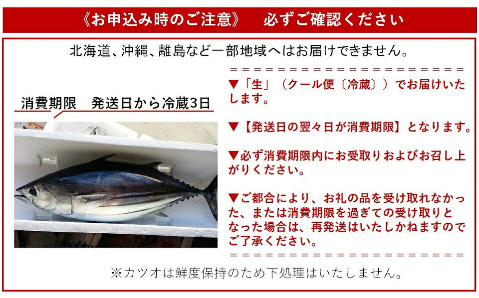 【ふるさと納税】［0598］初鰹　土佐佐賀港水揚げ　3.0kg　1尾