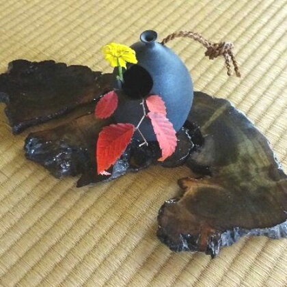 神代楠の「花器敷き」(大)