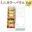 【ふるさと納税】ミニカラーバウム 6個セット 詰合せ いちご ピスタチオ スイート チョコバナナ 抹茶 紅茶 セット 焼き菓子 お菓子 スイーツ 焼菓子 バウム...