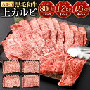 【ふるさと納税】A4-A5限定 九州産 黒毛和牛 上カルビ <選べる>合計800g(400g×2パック) または 合計1.2kg(400g×3パック) または 合計1.6kg(400g×4パック) 牛肉 お肉 国産牛 和牛 牛カルビ 焼肉 焼き肉 BBQ バーベキュー ランク 等級 冷凍 国産 送料無料