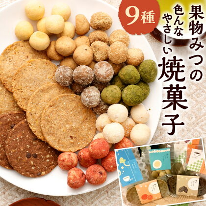 〈米粉 100%〉 りすの森からごほうびおやつ 果物みつの色んなやさしい 焼き菓子 9種セット おまかせ 食べ比べ クッキー 焼菓子 詰め合わせ 詰合せ アソート 米粉 国産 福岡県 送料無料