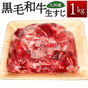 【ふるさと納税】九州産 黒毛和牛 生すじ 1kg スジ肉 牛肉 お肉 国産牛 和牛 牛すじ 冷凍 送料無料