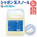 【ふるさと納税】洗濯 洗剤 シャボン玉 スノール 液体タイプ 業務用 <選べる>1個または2個セット 1個5L (大容量用キャップ付き) 洗たく 清潔 全自動洗...