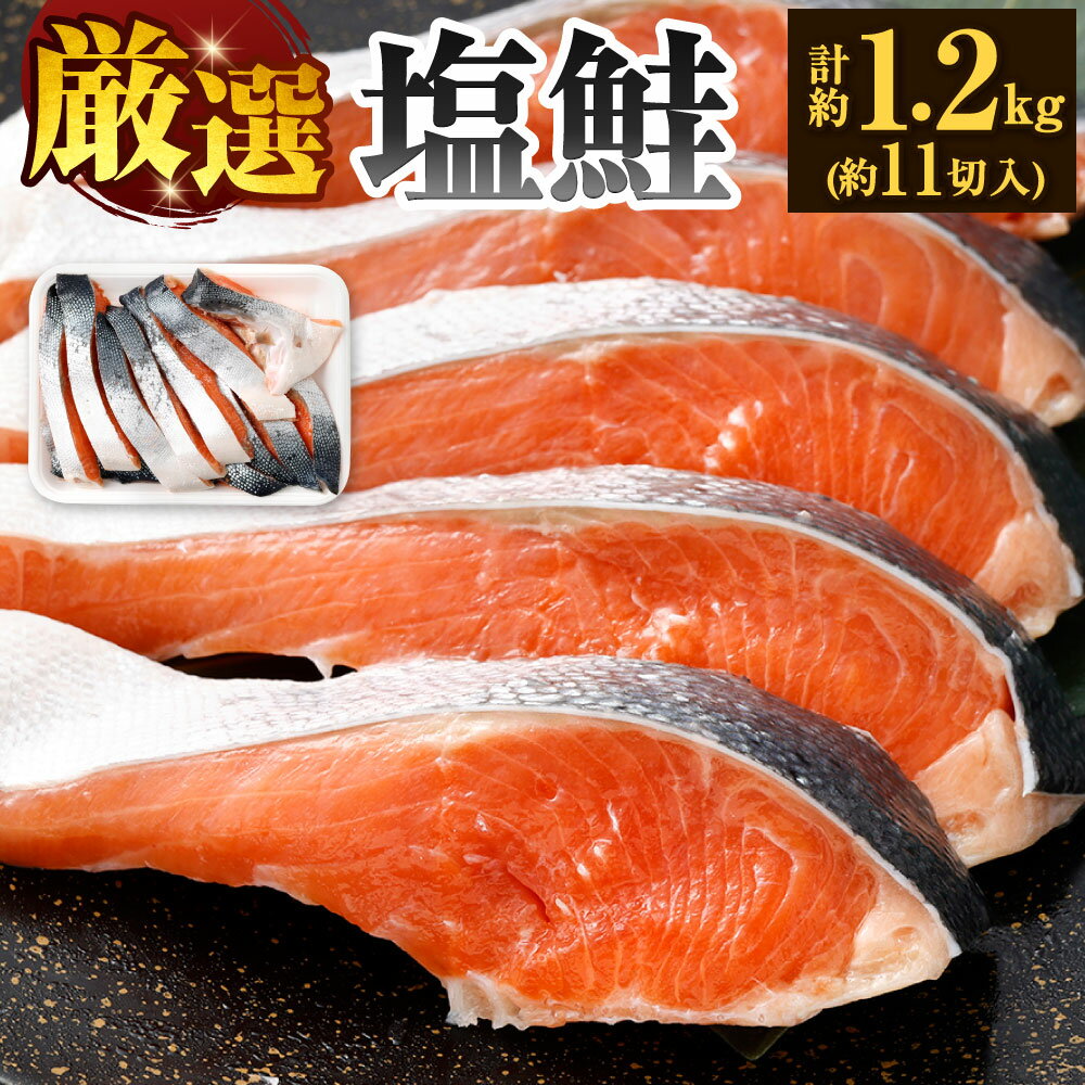 厳選 塩鮭 合計約1.2kg 約11切入 鮭 シャケ サケ 上等 銀鮭 焼鮭 焼き魚 和食 魚 塩焼き 切り身 焼くだけ 冷凍 福岡県北九州市
