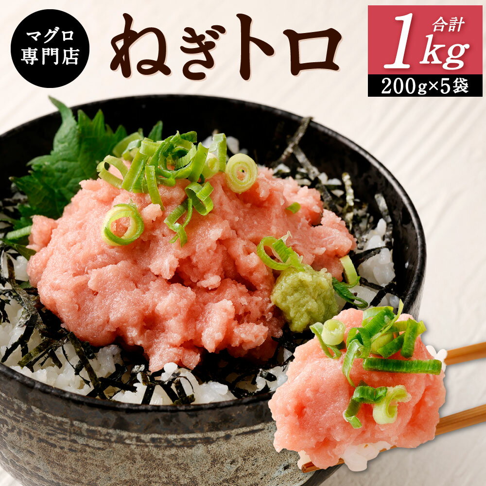 11位! 口コミ数「0件」評価「0」マグロ専門店 こだわりの ねぎトロ 合計1kg (200g×5袋) 小分け マグロ ネギトロ セット メバチマグロ キハダマグロ 海鮮 ねぎ･･･ 