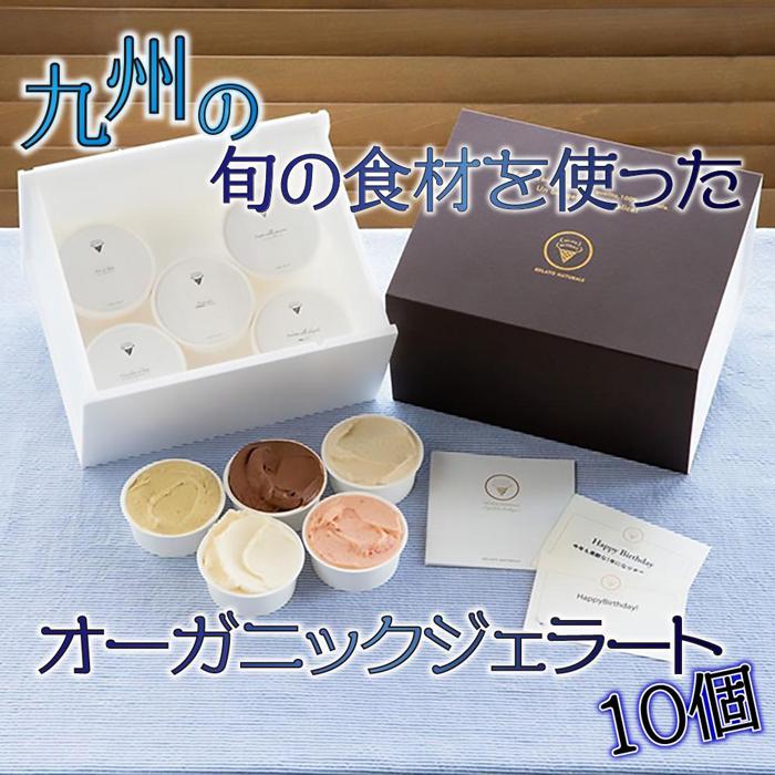 9位! 口コミ数「0件」評価「0」【福岡市の返礼品】九州の旬の食材を使用したオーガニックジェラート　10個