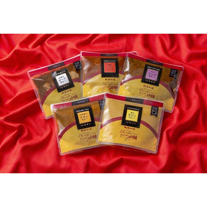 【ふるさと納税】欧風カレー白山舎 5種食べ比べセット(福岡市) | 食品 加工食品 人気 おすすめ 送料無料