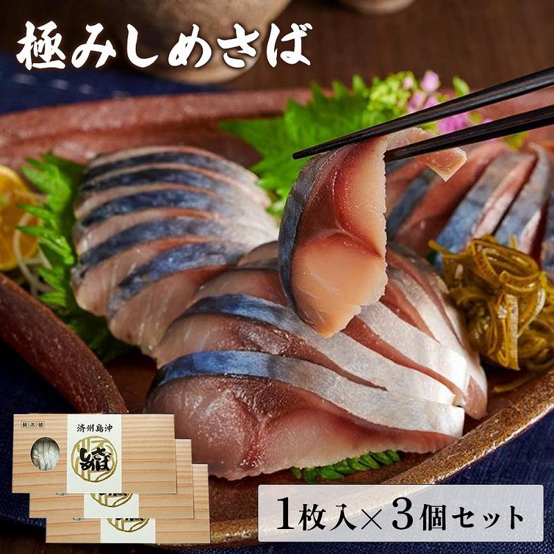 極みしめさば 福岡市製造 1枚入り×3個セット | 魚介類 水産 食品 人気 おすすめ 送料無料