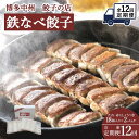 【ふるさと納税】【定期便 12回】餃子 鉄なべ餃子36個入(18個×2)博多中州餃子の店 | 冷凍餃子 生餃子 焼き餃子 水餃子 ふるさと納税餃子 小分け ぎょ...