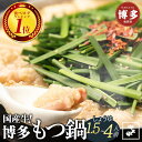 【ふるさと納税】もつ鍋 セット やま中 しょうゆ味 1.5~4人前 | ふるさと納税 モツ鍋 もつなべ 鍋 福岡市 冷凍 冷凍食品 取り寄せ もつ セット ホル...