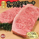 【ふるさと納税】【セット】博多和牛A5ランク サーロインステーキギフトセット 約350g×2枚