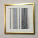 【ふるさと納税】博多織額装 横45cm×縦45cm 白地 五色献上華籠柄 | 福岡県 福岡市 ふるさと 筑前織物