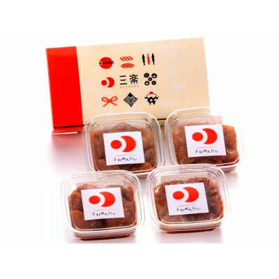 【ふるさと納税】食品添加物無添加辛子明太子「きわめんたい」中辛 家庭用切子400g(100g×4)(大牟田市)【配送不可地域:離島】【1288047】