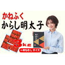 【ふるさと納税】かねふく 3kg(1kg×3)辛子明太子 Lサイズ(1本物)(大牟田市)【配送不可地域:離島】【1568742】