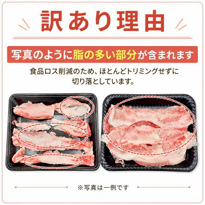 【ふるさと納税】訳あり!この味プレミアム!【A4～A5】博多和牛バラ切り落とし　500g/p(大牟田市)【配送不可地域：離島】【1743419】