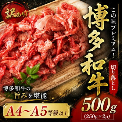 樂天商城 - 【ふるさと納税】訳あり!【A4～A5】この味プレミアム!博多和牛切り落とし 500g(250g×2p)(大牟田市)【配送不可地域：離島】【1743965】