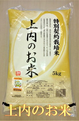 （令和5年度産）特別栽培米　上内のお米(5キロ)