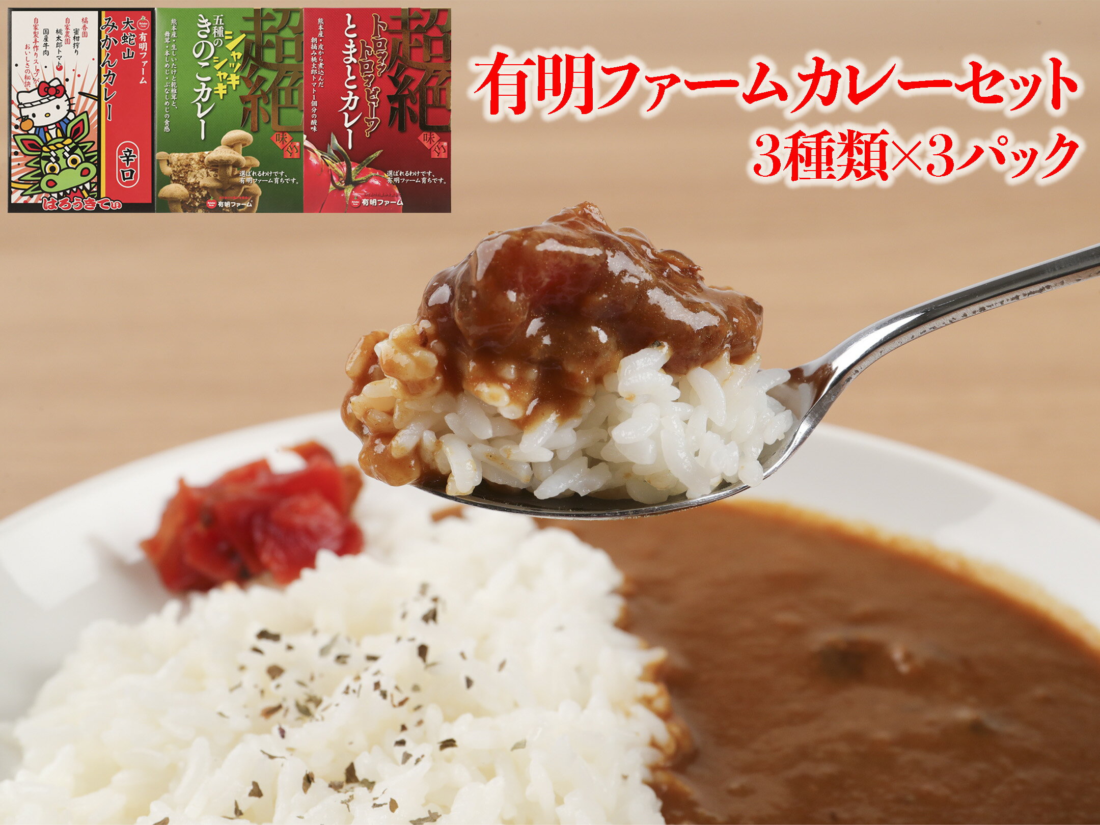 有明ファームカレーセット(3種類×3パック)