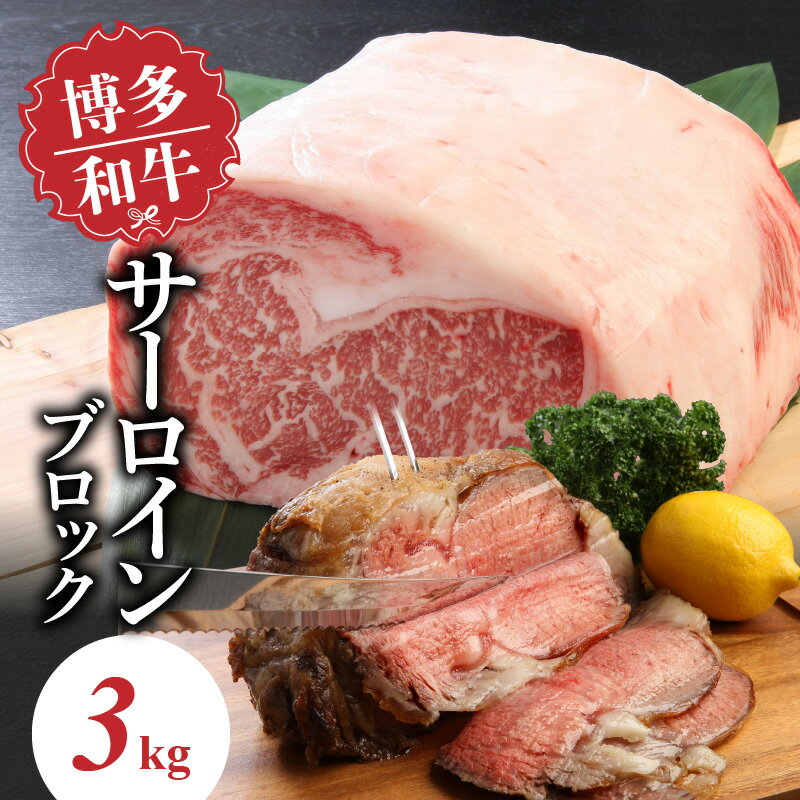 博多和牛 サーロインブロック3kg