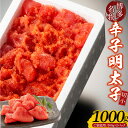 【ふるさと納税】訳あり 辛子明太子 切小 500g × 2パック 計 1000g 型崩れ 切れ子 切子 家庭用 マイルドな味付け 百貨店の味 辛さ控えめ タラコ...