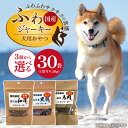 【ふるさと納税】国産 ふわジャーキー 犬用 おやつ 20g × 30袋 選べる セット内容 和牛 黒豚 馬肉 ジャーキー 全犬種用 パウチ入り 肉 素材の旨味 ...