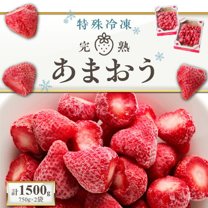 旬のおいしさそのまま！池田農園の特殊冷凍あまおう1.5kg