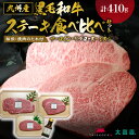 【ふるさと納税】秘伝・焼肉のたれ付 九州産黒毛和牛・ステーキ食べ比べセット