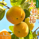 【ふるさと納税】【訳あり品】 太秋柿 9〜14玉 約3.2kg 10月発送 ご家庭用 柿 甘柿 フルーツ 果物 スイーツ 甘い 条紋 10月最盛期 完全甘柿 早...